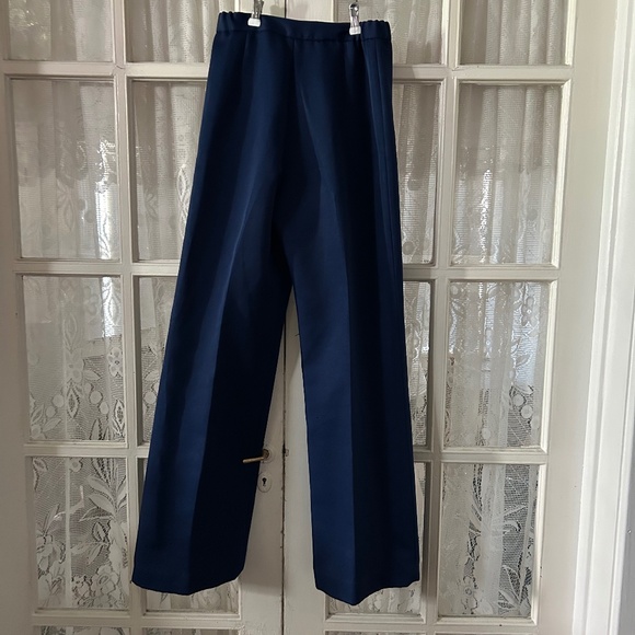 Vintage 1970s Women’s Navy Blue Trousers/Pants Country Suburbans By Country Miss - Picture 4 of 4